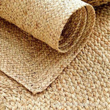 Indoor outdoor natural home round straw rug carpet